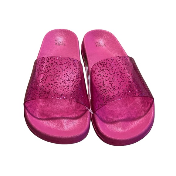 Time And Tru Glitter Slide Sandals - Picture 8 of 11